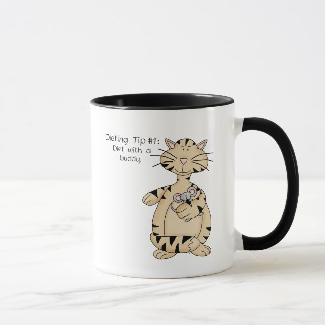 Diet with a Buddy - Ringer Mug (Right)