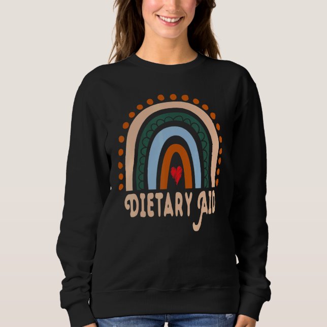 Dietary Aid Rainbow Cute Appreciation Essential Wo Sweatshirt (Front)