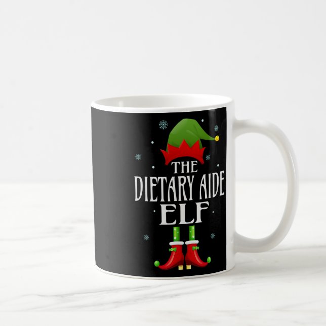 Dietary Aide Elf Xmas Funny Family Matching Christ Coffee Mug (Right)