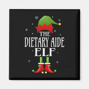 Dietary Aide Elf Xmas Funny Family Matching Christ Magnet