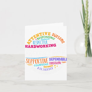 Dietary Aide Life Appreciation Healthcare Workers  Card