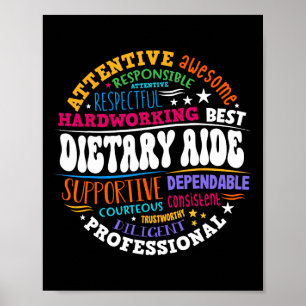 Dietary Aide Life Appreciation Healthcare Workers Poster