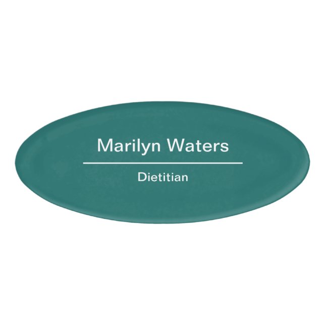 Dietician And Nutritionist Name Tag (Front)