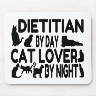Dietician Cat Lover Mouse Mat