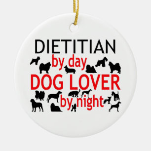 Dietician Dog Lover Ceramic Tree Decoration