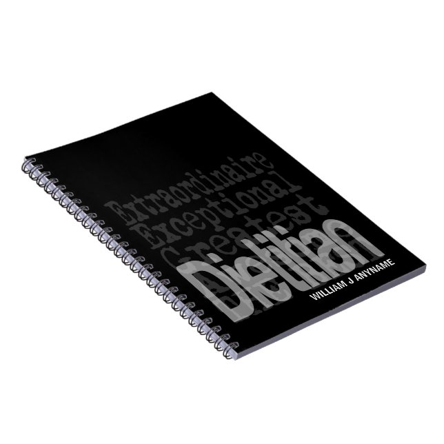 Dietician Extraordinaire CUSTOM Notebook (Right Side)