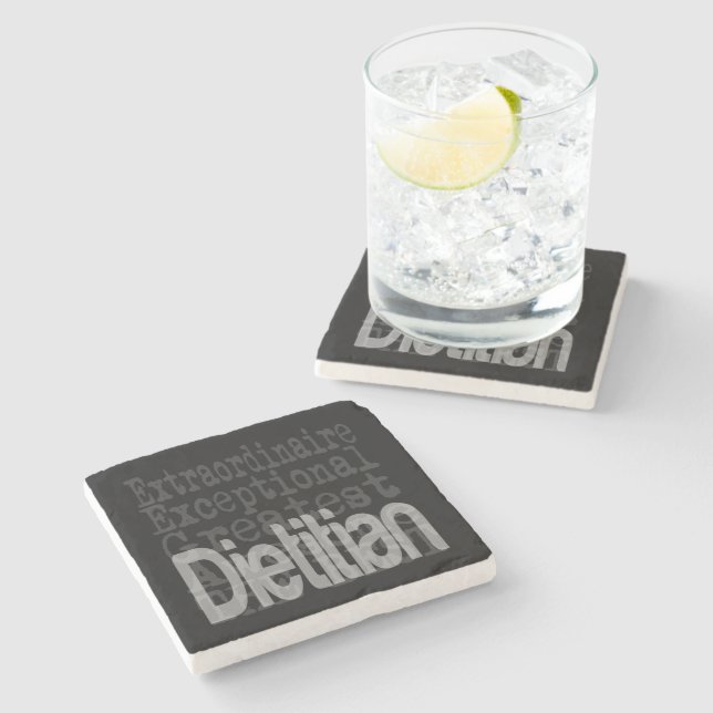Dietician Extraordinaire Stone Coaster (Side)