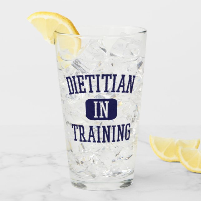 Dietician In Training | Future Dietician Gift Glass (Front Ice)