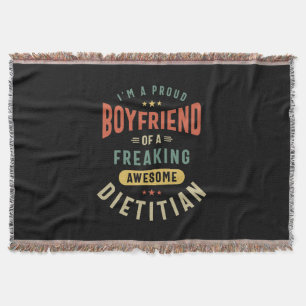 Dietician Job Title Gift Throw Blanket