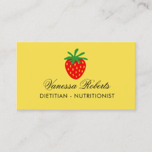 Dietician nutritionist business card template
