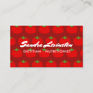 Dietician nutritionist business card template