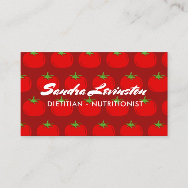 Dietician nutritionist business card template (Front)