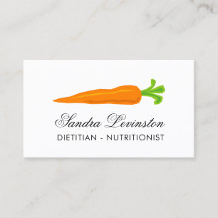 Dietician nutritionist business card template