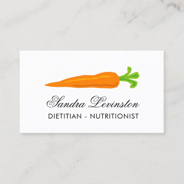 Dietician nutritionist business card template (Front)