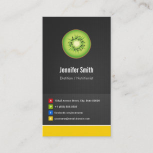 Dietician / Nutritionist Diet Creative Innovative Business Card