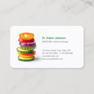 Dietician Nutritionist Food Therapy  Business Card