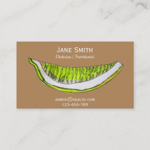 Dietician Nutritionist freelance health fruity Business Card