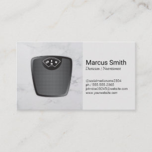 Dietician Personal Trainer Nutritionist Business Card