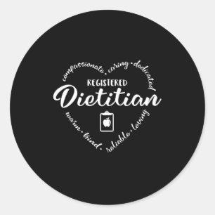 Dietician squad, dietician design classic round sticker