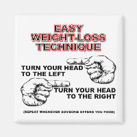 Dieting Weight-Loss Funny Fridge Magnet