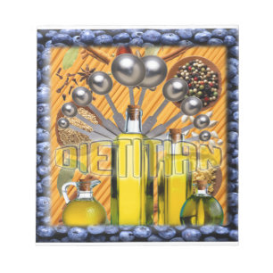 DIETITIAN FOOD COLLAGE LOGO NOTEPAD