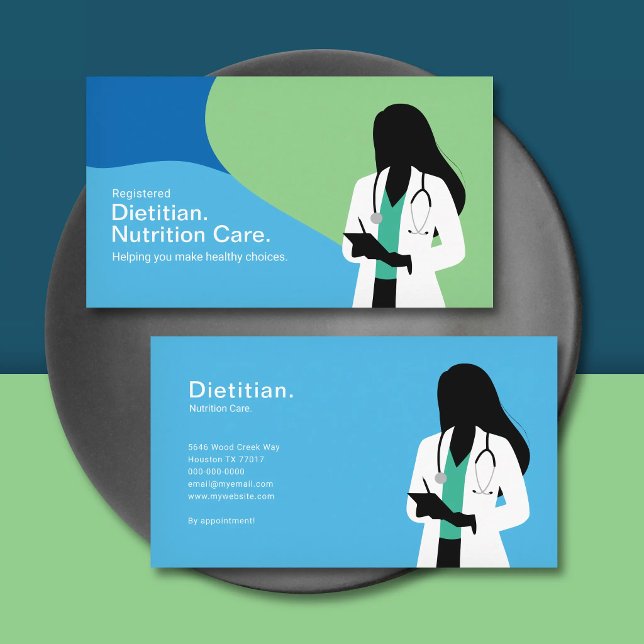Dietitian - Nutrition Care Business Card (Dietitian - Nutrition Care Business Card)