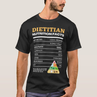 Dietitian Nutrition Facts  Food Dieting Apparel T-Shirt