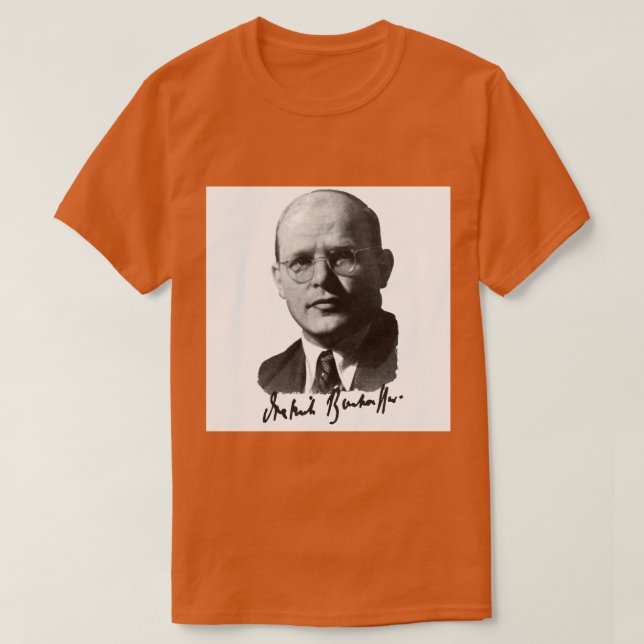 Dietrich Bonhoeffer Portrait  T-Shirt (Design Front)