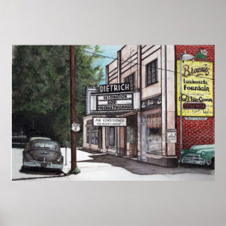 dietrich theatre by dlee poster