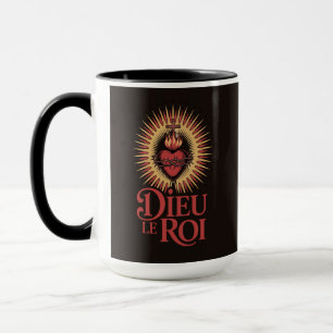 Dieu Le Roi Catholic Monarchist Sacred Heart Cup