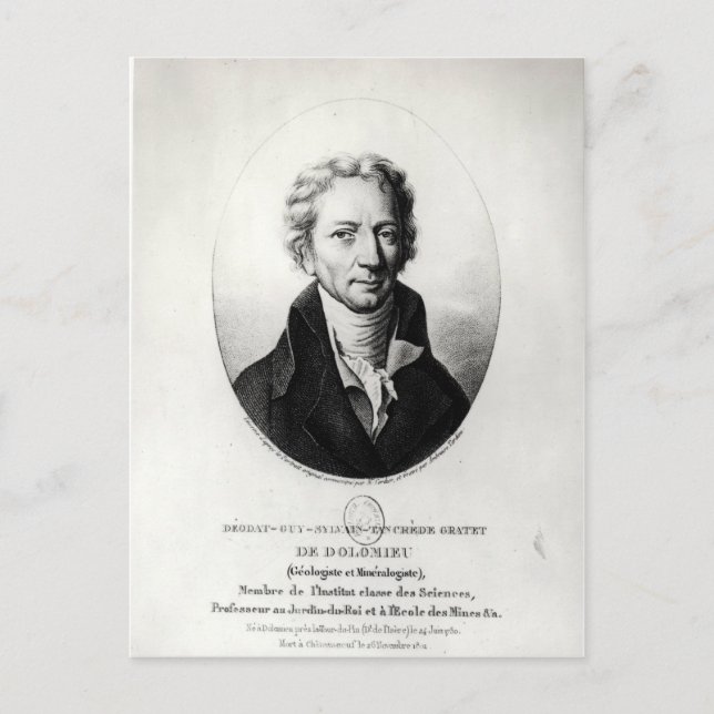 Dieudonne Dolomieu Postcard (Front)