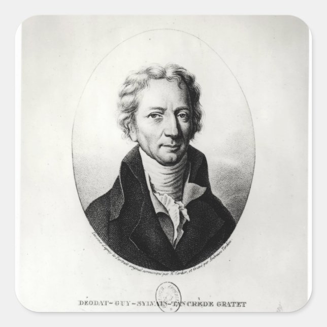 Dieudonne Dolomieu Square Sticker (Front)