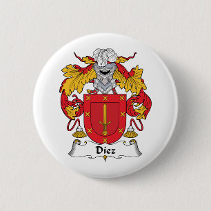 Diez Family Crest 6 Cm Round Badge