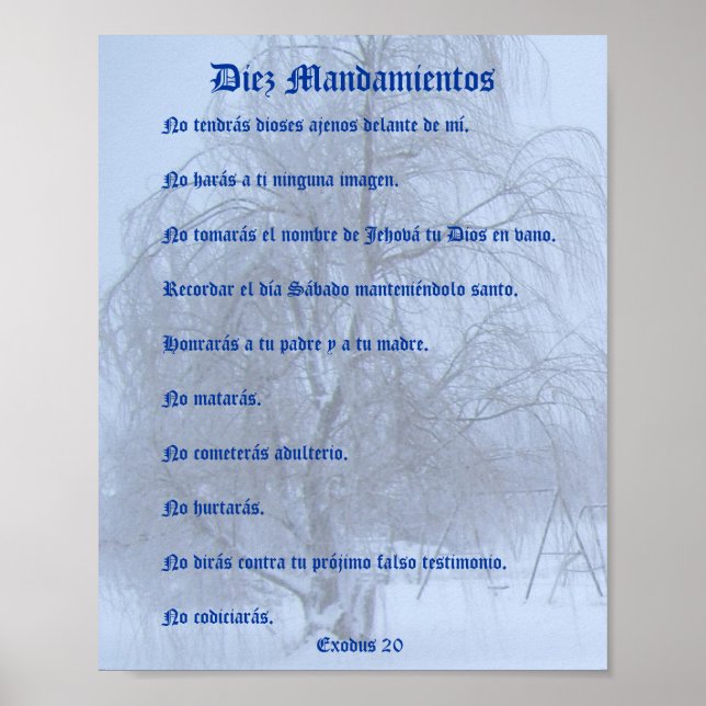 Diez Mandamientos - Invierno Poster (Front)