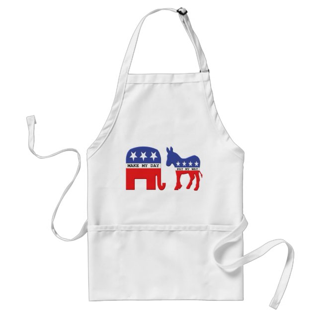 Difference Between Republicans and Democrats Funny Standard Apron (Front)