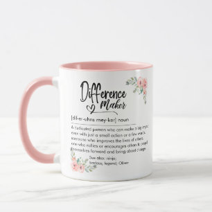 Difference Maker Definition Appreciation for her Mug