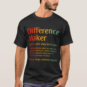 Difference Maker Definition Vintage Teachers T-Shirt