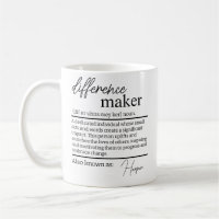 Difference Maker Mug, Personalised Difference Make