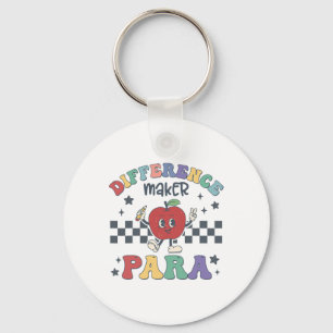 Difference Maker Para Teacher Paraprofessional Par Key Ring