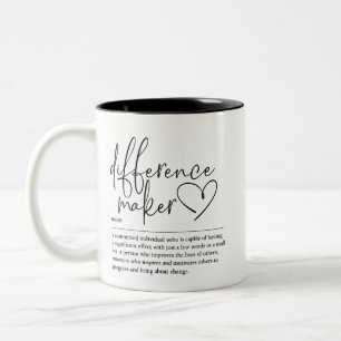 Difference Maker Two-Tone Coffee Mug