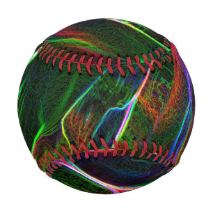 Different and strange confusion of coloured lines baseball