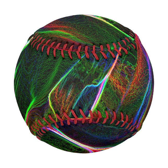 Different and strange confusion of coloured lines baseball (Back)
