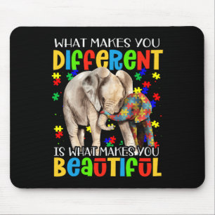 Different Beautiful Autism Awareness Puzzle Piece Mouse Mat