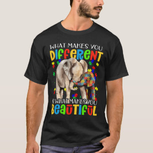 Different Beautiful Autism Awareness Puzzle Piece T-Shirt
