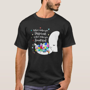 Different Beautiful Autism Awareness Puzzle Piece  T-Shirt