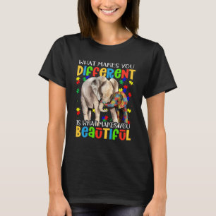 Different Beautiful Autism Awareness Puzzle Piece  T-Shirt