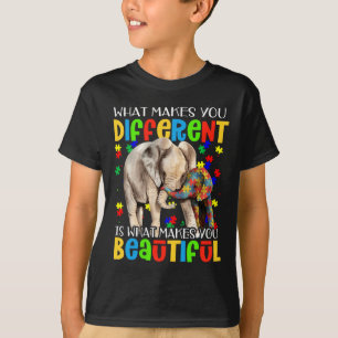 Different Beautiful Autism Awareness Puzzle Piece T-Shirt