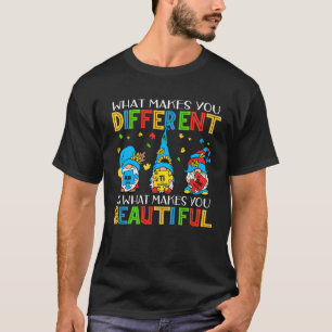 Different Beautiful Autism Awareness Puzzle Piece T-Shirt