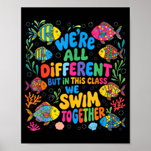 Different but in this class swim together poster