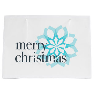Different, classical design of "Merry Christmas" Large Gift Bag